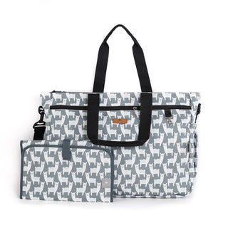 GEMELAR trolley bag and changing mat set Alpaca Cool Collection