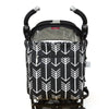 Stroller and diaper bag with strap for more comfort Funny Arrows Black Edition Collection
